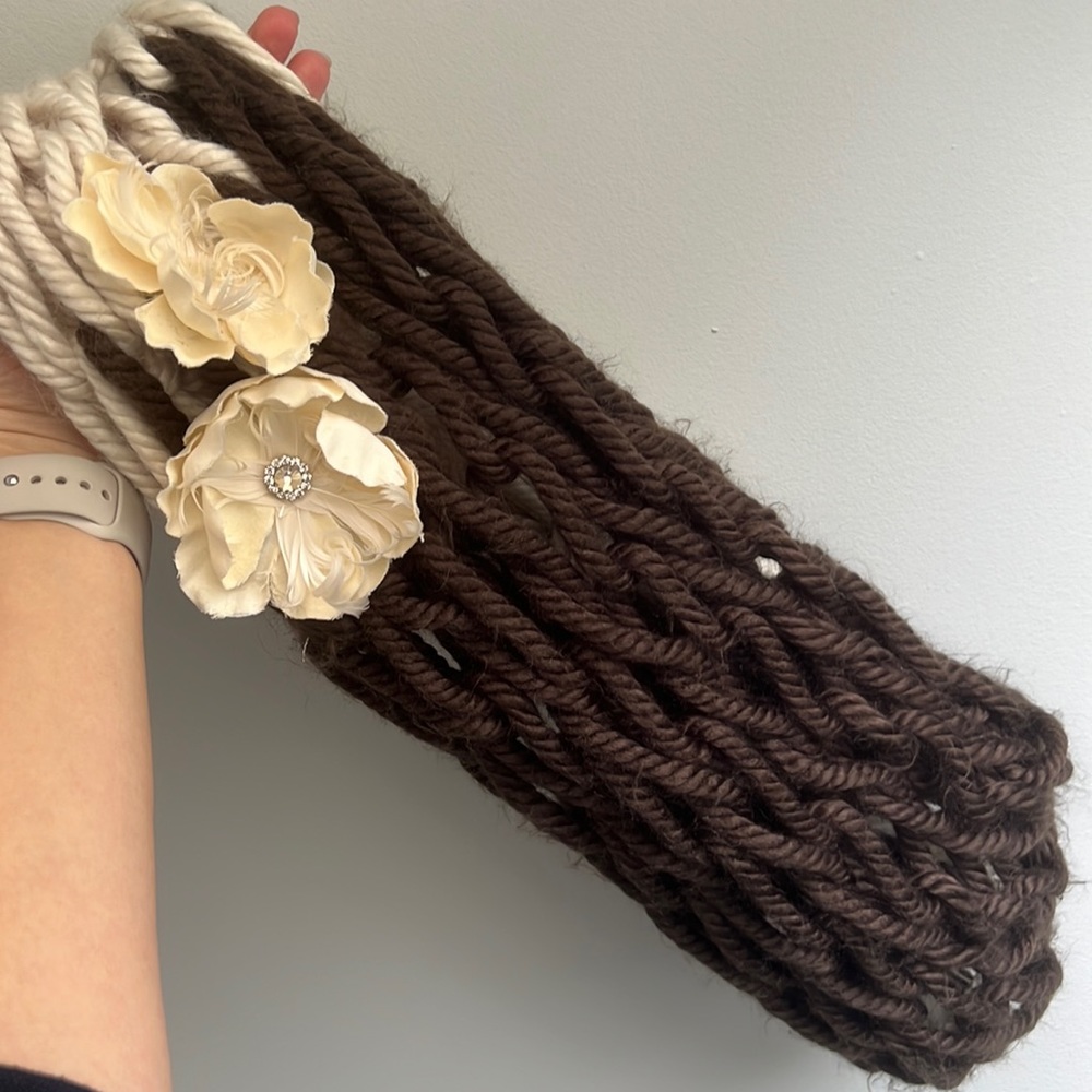 Beautiful brown and cream scarf